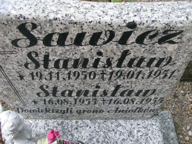 Stanisław Sawicz 1955 Kotliska - Lwówek Śląski - Grobonet - Wyszukiwarka osób pochowanych
