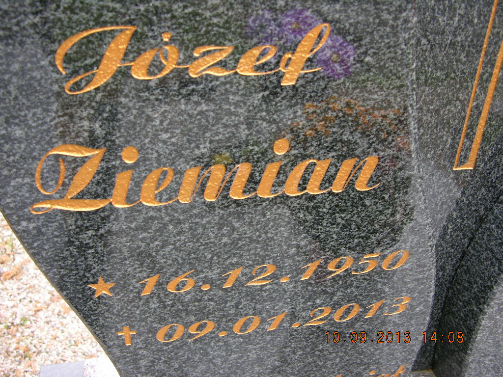 Józef Franciszek Ziemian 1950 Kotliska - Lwówek Śląski - Grobonet - Wyszukiwarka osób pochowanych